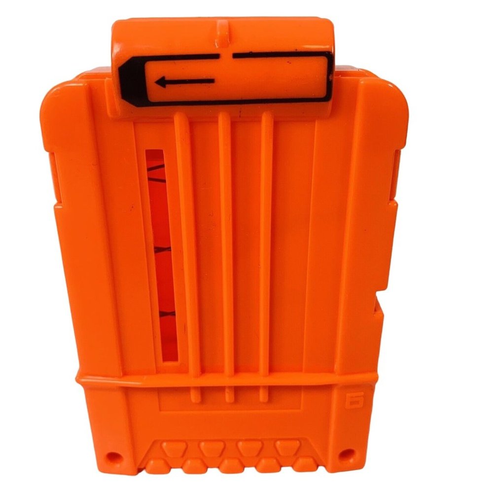 NEW Lot Of 2 Nerf N-Strike 6 Max Round Dart Gun Ammo Clip Magazine No Darts Toy